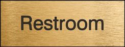 Engraved Accu-Ply™ Sign: Restroom