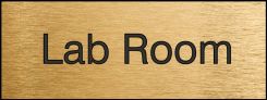 Engraved Accu-Ply™ Facility Sign: Lab Room