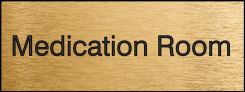 Engraved Accu-Ply™ Facility Sign: Medication Room