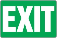 Safety Sign: Exit