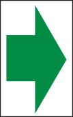 Safety Sign: Arrow (Green On White)