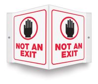 Projection™ Sign: Not An Exit (Symbol)