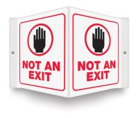 Projection™ Sign: Not An Exit (Symbol)