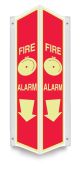 Glow-In-The-Dark Projection™ Sign: Fire Alarm (Arrow)