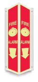 Glow-In-The-Dark Projection™ Sign: Fire Alarm (Arrow)