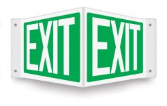 Projection™ Sign: Exit (Green)