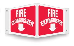 Projection™ Sign: Fire Extinguisher (Arrow)