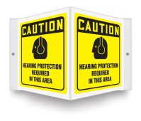 OSHA Caution Projection™ Sign: Hearing Protection Required In This Area