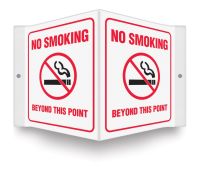 Projection™ Sign: No Smoking Beyond This Point (Symbol)
