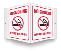 Projection™ Sign: No Smoking Beyond This Point (Symbol)