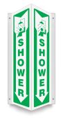 Projection™ Sign: Shower (Down Arrow With Symbol)