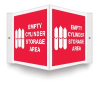 Projection™ Sign: Empty Cylinder Storage Area