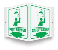 Projection™ Safety Sign: Safety Shower