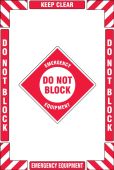 Floor Marking Kit: Emergency Equipment Keep Clear Do Not Block