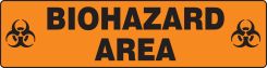 Slip-Gard™ Safety Sign: Biohazard Area