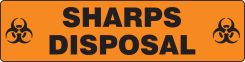 Slip-Gard™ Safety Sign: Sharps Disposal