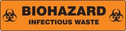 Slip-Gard™ Floor Safety Sign: Biohazard - Infectious Waste