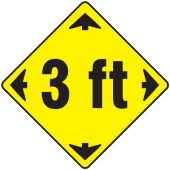 Slip-Gard™ Floor Sign: 3 FT