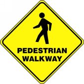 Slip-Gard™ Diamond Floor Sign: Pedestrian Walkway