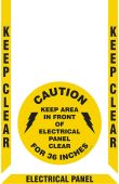 Slip-Gard™ Floor Marking Kit: Keep Clear - Electrical Panel 36 inches