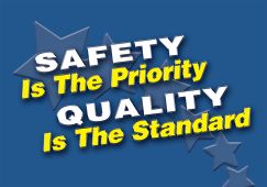 Slip-Gard™ Safety Floor Sign: Safety Is The Priority - Quality Is The Standard