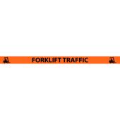 Slip-Gard™ Crosswalk Message Strip: Forklift Traffic Orange/Black