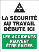 French Safety Poster: La Sécurité Au Travail Débute Ici