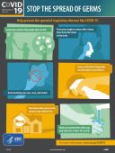 STOP THE SPREAD OF GERMS POSTER, ENGLISH