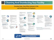 CLEANING AND DISINFECTING FACILITY POSTER