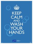 KEEP CALM WASH YOUR HANDS POSTER 