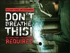 Welding Posters: Welding Fumes Are Dangerous - Don't Breathe This!