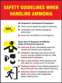 Safety Posters: Safety Guidelines When Handling Ammonia