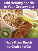 WorkHealthy™ Safety Sign: Add Healthy Snacks To Your Grocery List