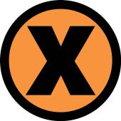 Pavement Print™ Sign: X Symbol