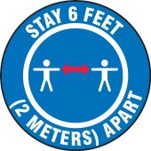 Pavement Print™ Sign: Stay 6FT (2 Meters) Apart