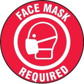 Pavement Print™ Sign: Face Mask Required