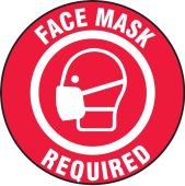 Pavement Print™ Sign: Face Mask Required
