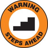 Pavement Print™ Sign: Warning Steps Ahead