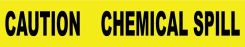 CAUTION CHEMICAL SPILL PRINTED BARRICADE TAPE