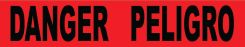 DANGER SPANISH 2 MIL PRINTED BARRIER TAPE