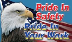 Wall-Wrap™ Wall Graphics: Pride In Safety - Pride In Your Work (America)