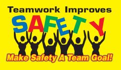 Wall-Wrap™ Wall Graphics: Teamwork Improves Safety - Make Safety A Team Goal