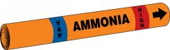 IIAR Snap Tite™ Ammonia Pipe Marker: (blank)/VAP/HIGH