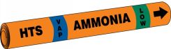 IIAR Cling-Tite Ammonia Pipe Marker: HTS/VAP/LOW