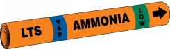 IIAR Cling-Tite Ammonia Pipe Marker: LTS/VAP/LOW