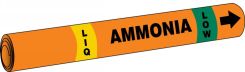 IIAR Cling-Tite Ammonia Pipe Marker: (blank)/LIQ/LOW