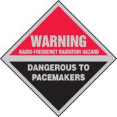Warning Safety Sign: Radio-Frequency Radiation Hazard - Dangerous To Pacemakers