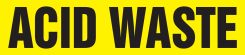 ASME (ANSI) Pipe Marker: Acid Waste