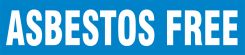 ASME (ANSI) Pipe Marker: Asbestos Free