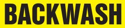ASME (ANSI) Pipe Marker: Backwash